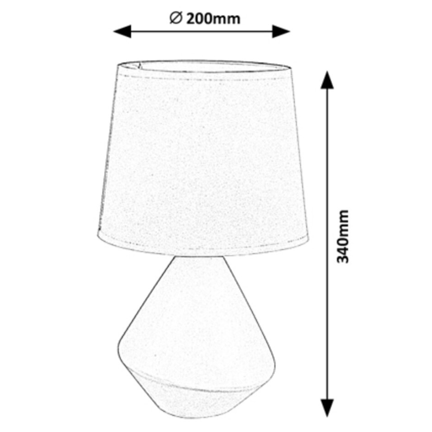 Rabalux - Lampe de table 1xE14/40W/230V marron