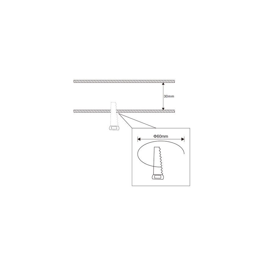 Rabalux - LED Badkamer inbouwspot LED/3W/230V IP44 wit