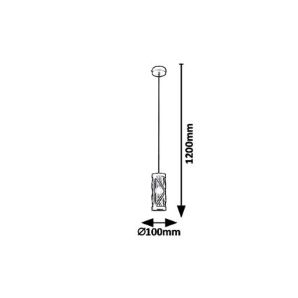 Rabalux 5338 - Hanglamp aan koord OBERON 1xE14/40W/230V