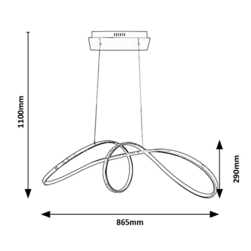 Rabalux - LED Hanglamp aan een koord LED/38W/230V