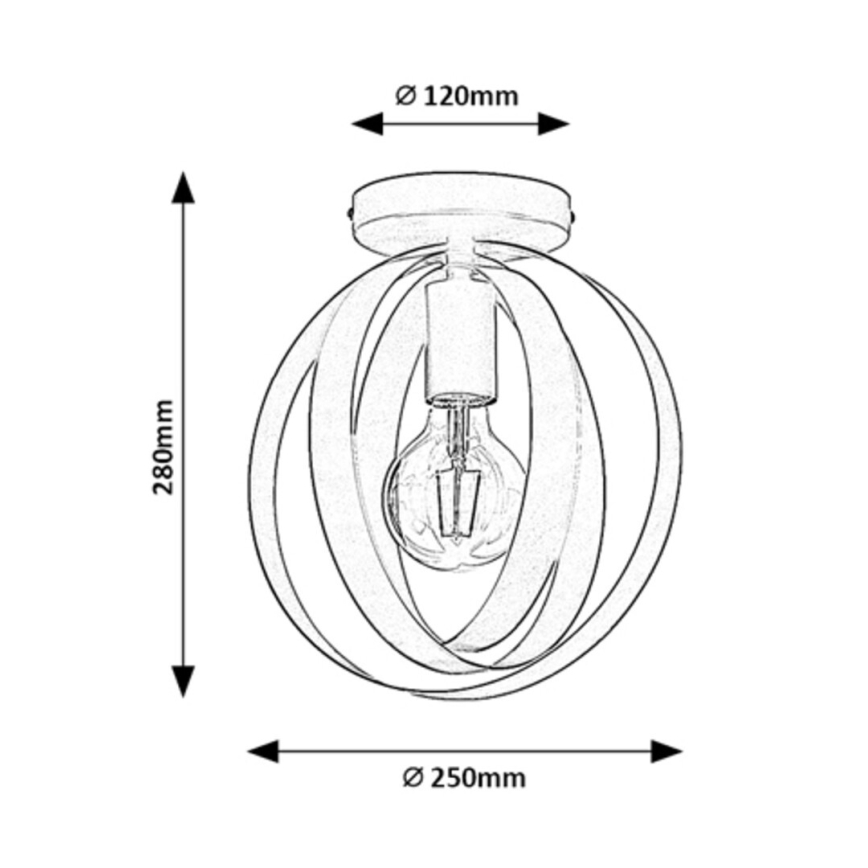 Rabalux - Plafondlamp 1xE27/40W/230V, Ø 25 cm