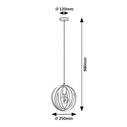 Rabalux - Suspension filaire 1xE27/40W/230V