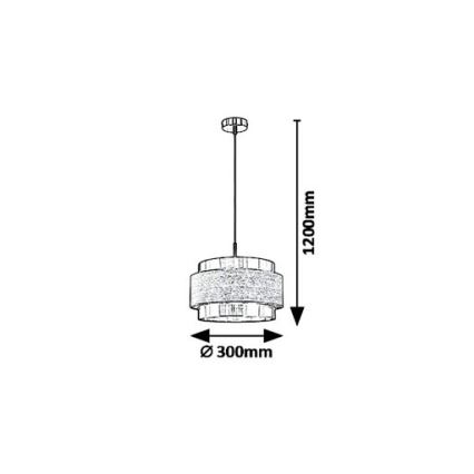 Rabalux 5383 - Hanglamp aan koord BASIL 1xE27/40W/230V