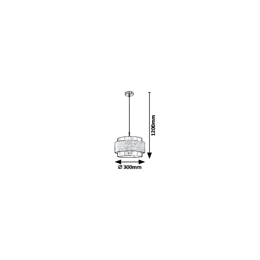 Rabalux 5383 - Hanglamp aan koord BASIL 1xE27/40W/230V