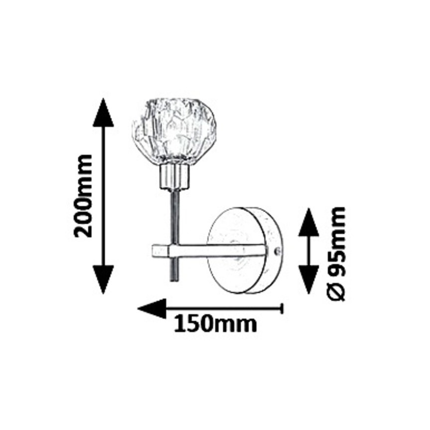 Rabalux 5394 - Wandlamp KASSIA 1xG9/5W/230V