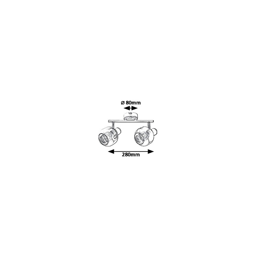 Rabalux 5398 - Spot SALAZAR 2xE14/40W/230V