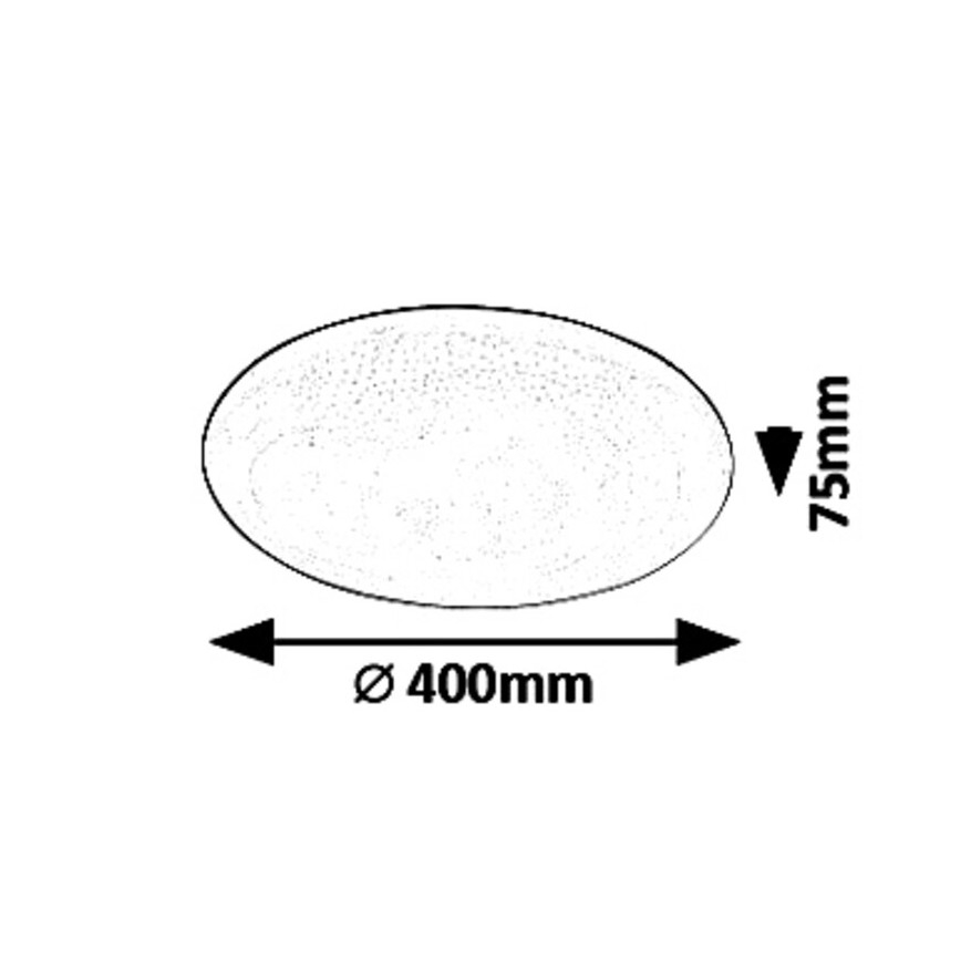 Rabalux - Dimbare LED plafondlamp STAR LED/36W/230V + afstandsbediening
