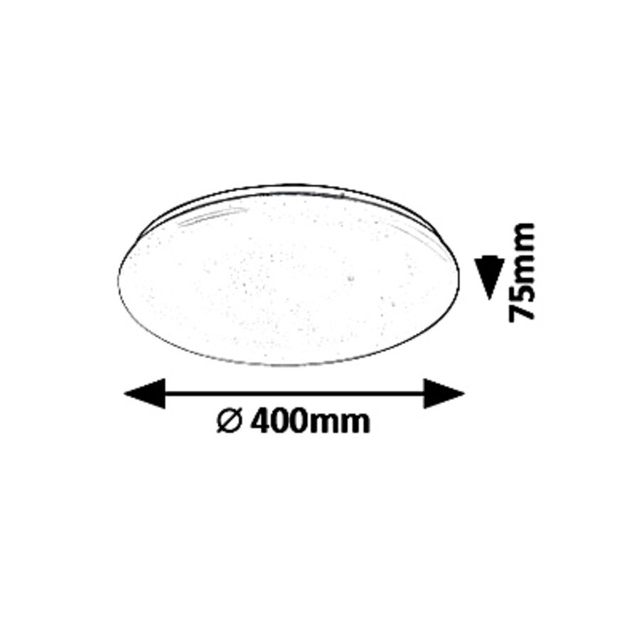 Rabalux - Dimbare LED plafondlamp LED/36W/230V + afstandsbediening 3000K - 6500K