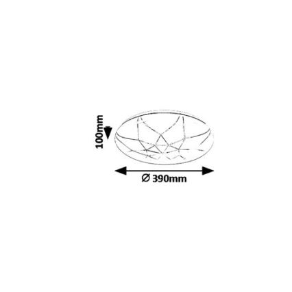 Rabalux 5540 - LED Plafondlamp dimbaar DAMIEN LED/24W/230V