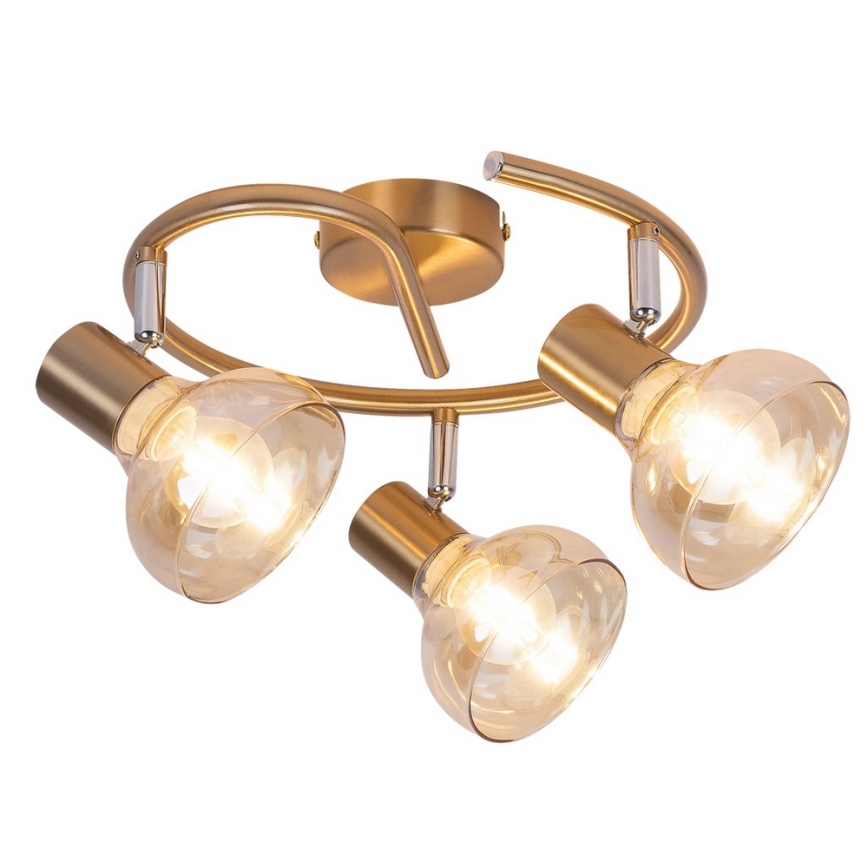 Rabalux 5549 - Spot HOLLY 3xE14/40W/230V gouden