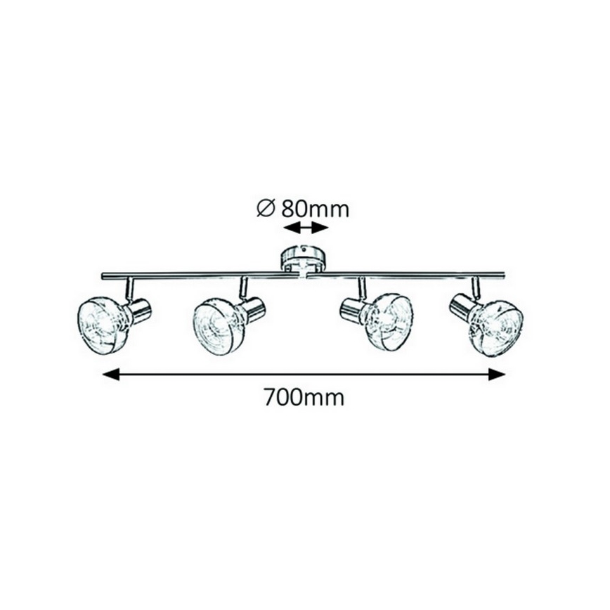 Rabalux - Spot 4xE14/40W/230V gouden