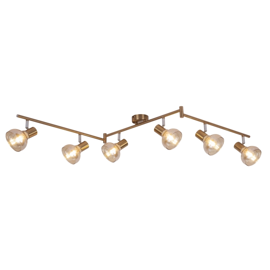 Rabalux 5553 - Spot HOLLY 6xE14/40W/230V gouden