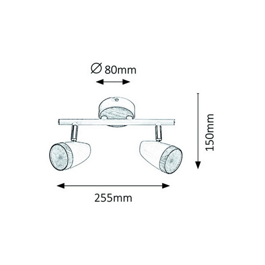 Rabalux 5565 - LED Spot KAREN 2xLED/4W/230V