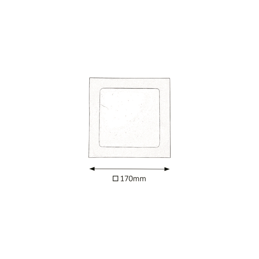 Rabalux 5591 - LED Badkamer inbouw plafondlamp LOIS LED / 12W / 230V IP44 3000K