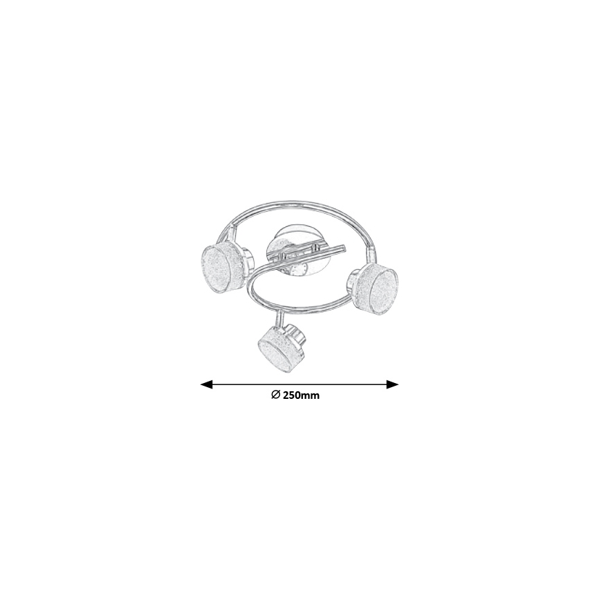 Rabalux 5637 - LED Plafondspot PADMA 3x LED / 5W / 230V