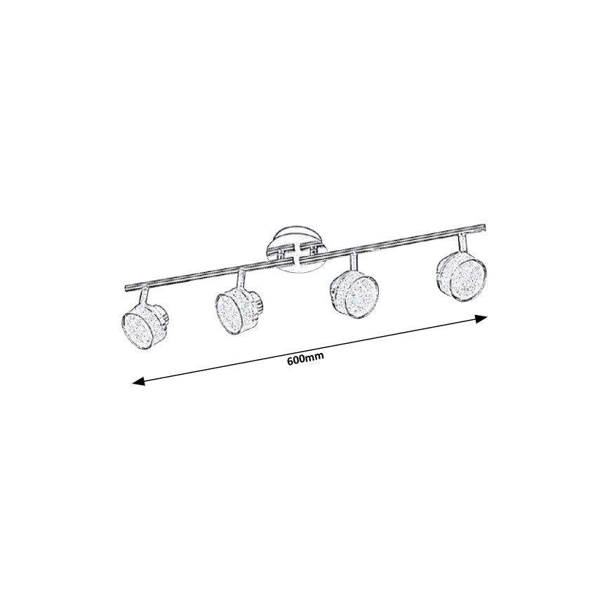 Rabalux 5639 - LED Plafondspot PADMA 4x LED / 5W / 230V