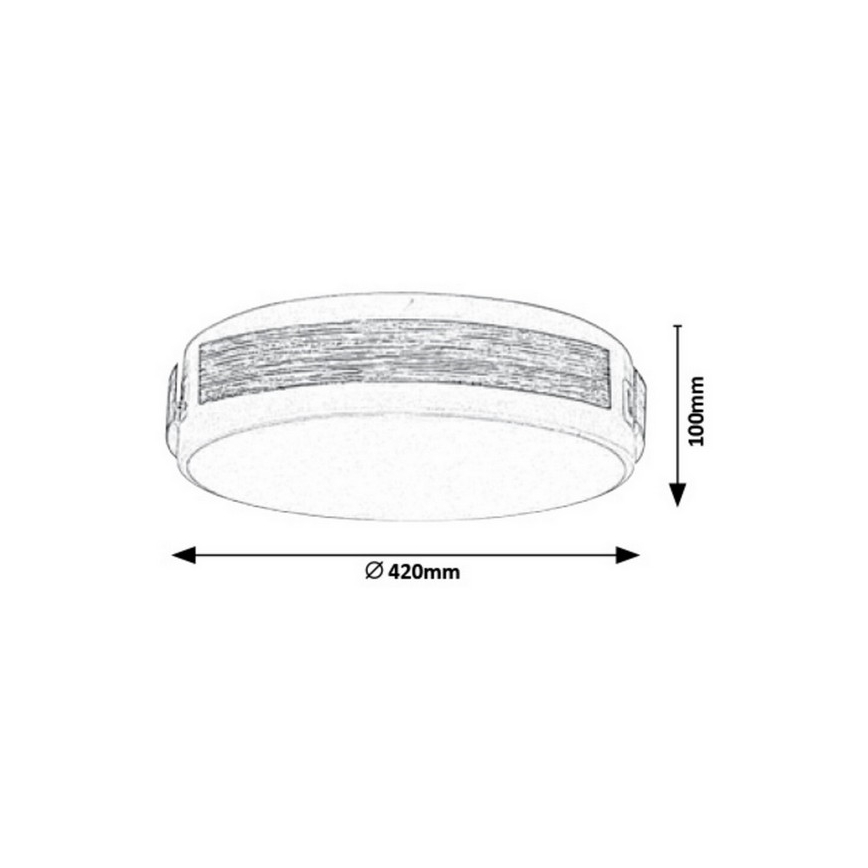 Rabalux - LED Plafondlamp dimbaar LED/24W/230V
