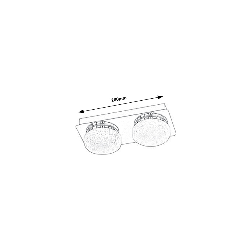 Rabalux - LED Plafondverlichting 2xLED/5W/230V