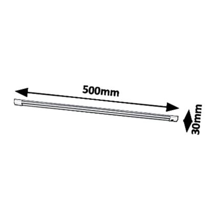 Rabalux - Réglette LED de cuisine à intensité variable avec détecteur LED/8W/230V