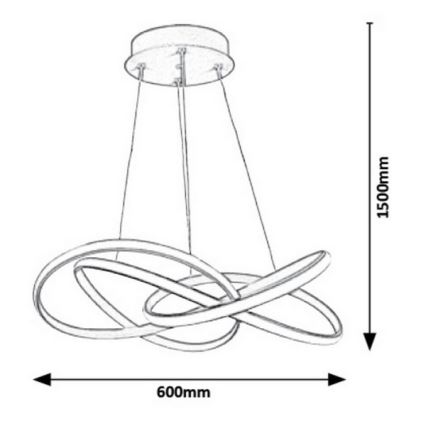 Rabalux - LED Hanglamp aan draad LED/40W/230V