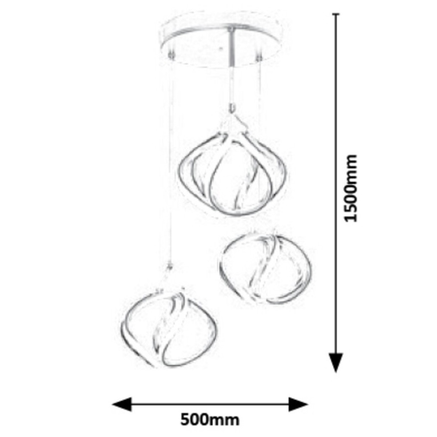 Rabalux - LED Hanglamp aan een koord LED/50W/230V
