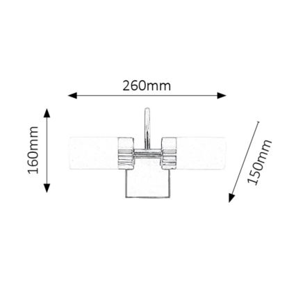 Rabalux - Éclairage de miroir LED salle de bain 2xLED/4W/230V  IP44