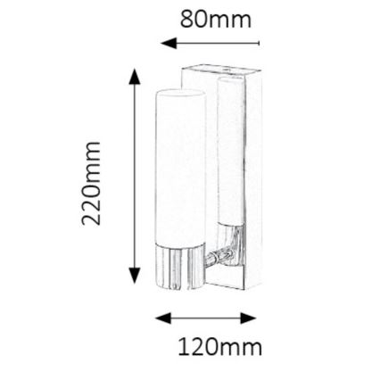 Rabalux 5749 - Applique murale LED salle de bain JIM 1xLED/5W/230V IP44