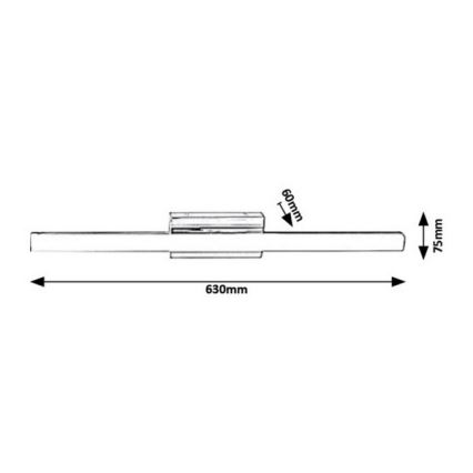 Rabalux - LED Badkamer wandverlichting LED/13W/230V IP44