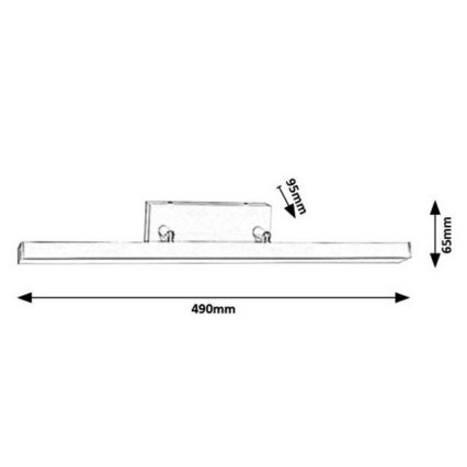 Rabalux - LED Badkamer wandverlichting LED/12W/230V IP44