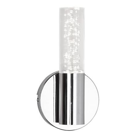 Plafonnier Bubbles, chrome et acrylique, 2 spots LED