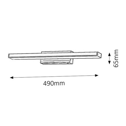 Rabalux - Applique murale LED pour salle de bains LED/12W/230V IP44