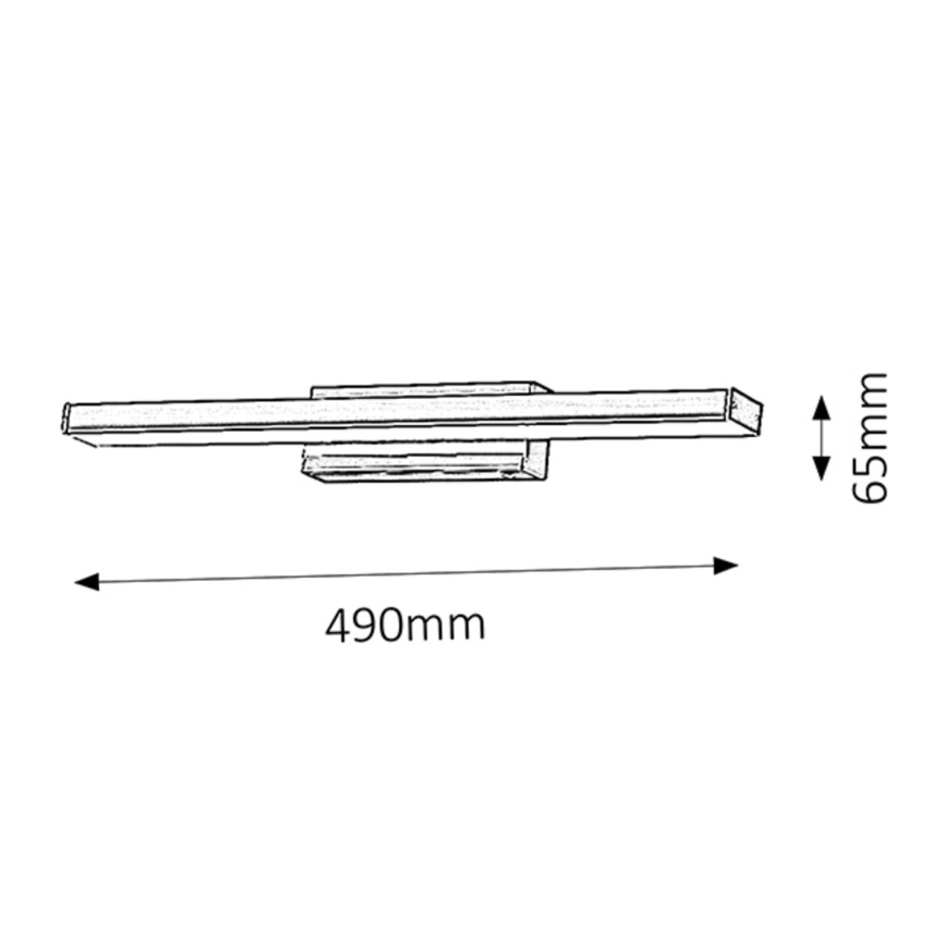Rabalux - LED Badkamer wandlamp 1xLED/12W/230V IP44