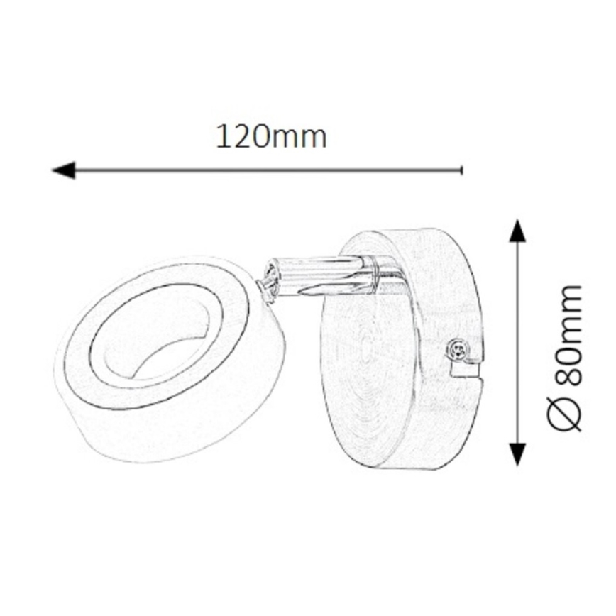 Rabalux - Spot mural LED 1xLED/4,5W/230V