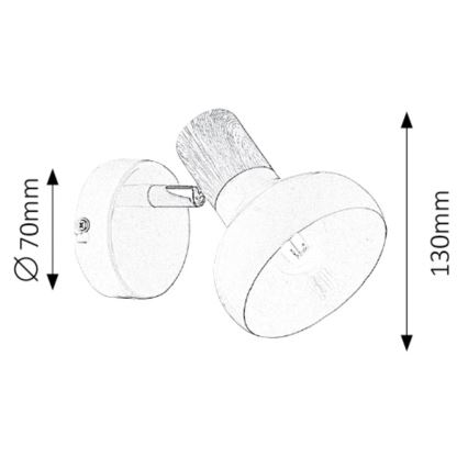 Rabalux - Wandspots 1xE14/40W/230V 