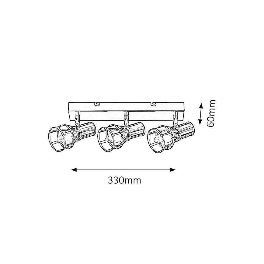 Rabalux 5960 - Spot ARIA 3xE14/40W