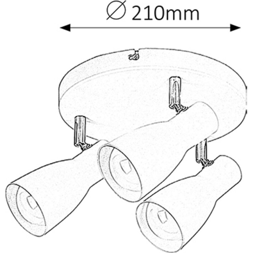 Rabalux - Spot 3xE27/20W/230V