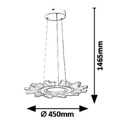 Rabalux 6210 - LED Hanglamp aan koord FELICITY LED/30W/230V