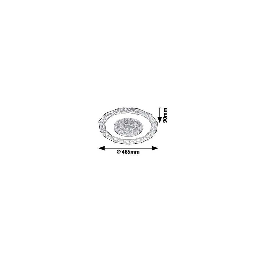 Rabalux 6294 - LED Plafondverlichting SIREN LED/50W/230V