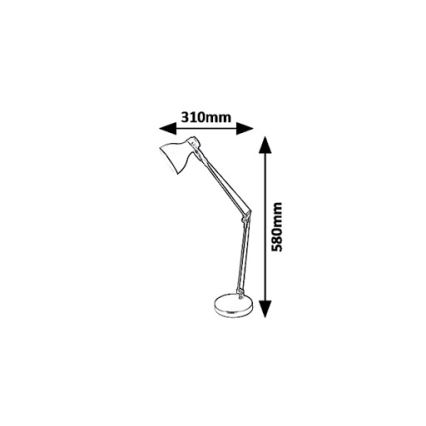 Rabalux 6409 - Tafellamp CARTER 1xE14/11W/230V