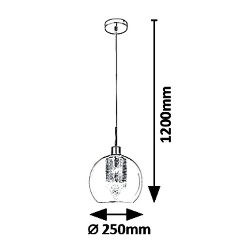 Rabalux 6495 - Hanglamp aan koord PHILANA 1xE14/40W/230V