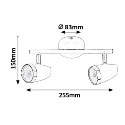 Rabalux - LED Spot 2xLED/4W/230V