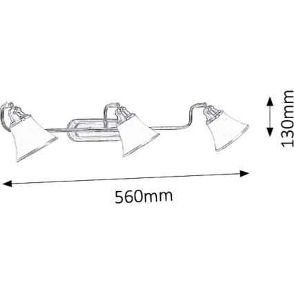 Rabalux - Spotlamp 3xE14/40W/230V