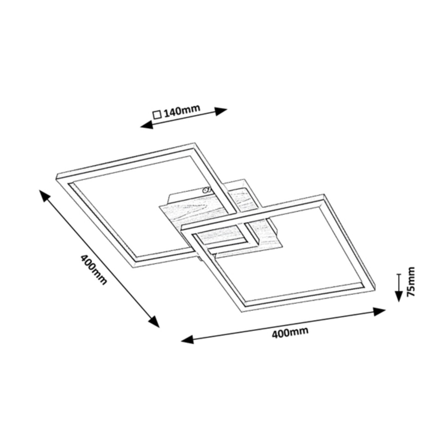Rabalux - LED plafondlamp LED/24W/230V