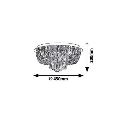 Rabalux 6806 - Plafondlamp LARISHA 6xG9/40W/230V