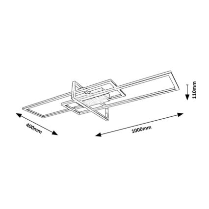 Rabalux - Dimbare LED Plafond Lamp LED/35W/230V