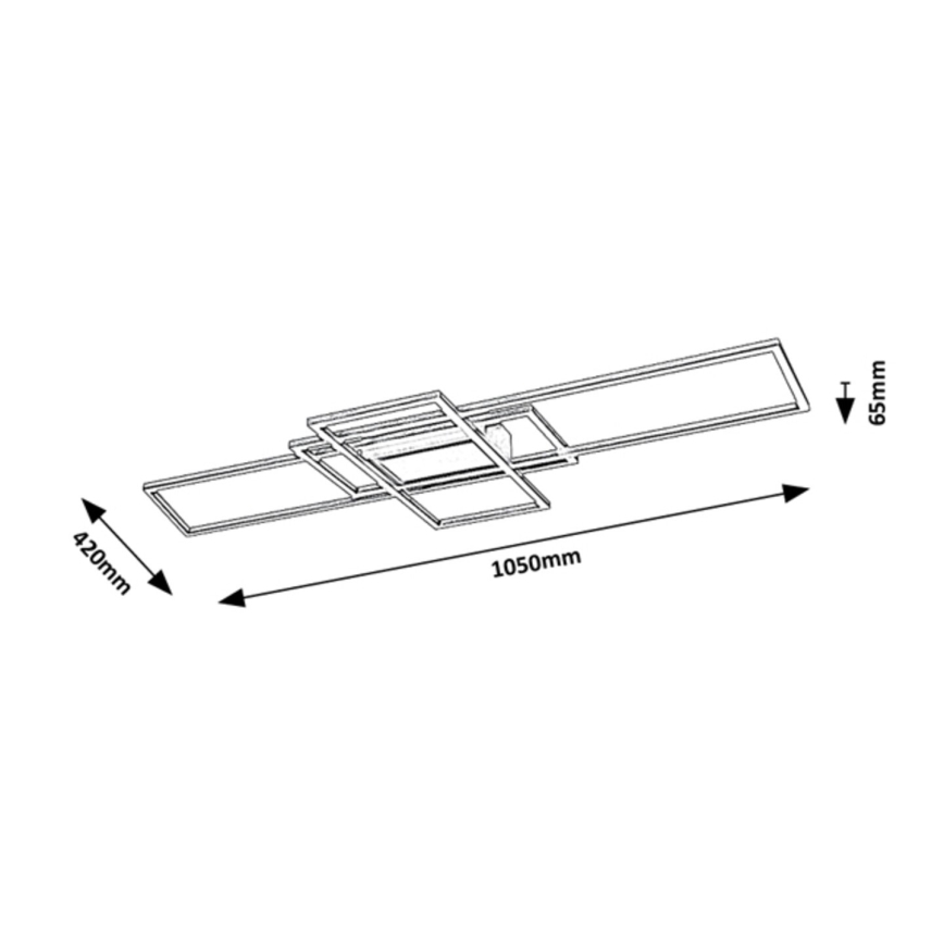 Rabalux - Dimbare LED Plafond Lamp LED/54W/230V 3000-6500K + afstandsbediening