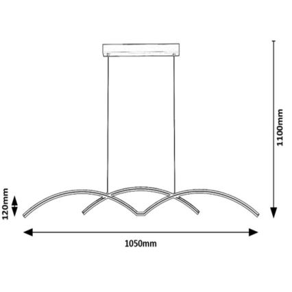 Rabalux - Suspension filaire LED LED/40W/230V