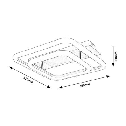 Rabalux - Lustre monté en surface LED LED/33W/230V