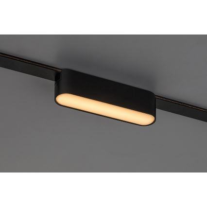 Rabalux - LED Plafondlamp voor 1-fase railsysteem LED/6W/230V 3000K 11,5 cm zwart