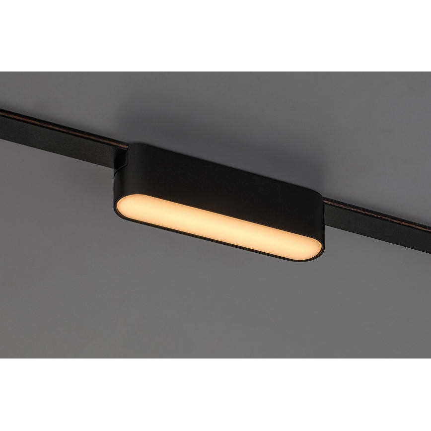 Rabalux - LED Plafondlamp voor 1-fase railsysteem LED/6W/230V 3000K 11,5 cm zwart